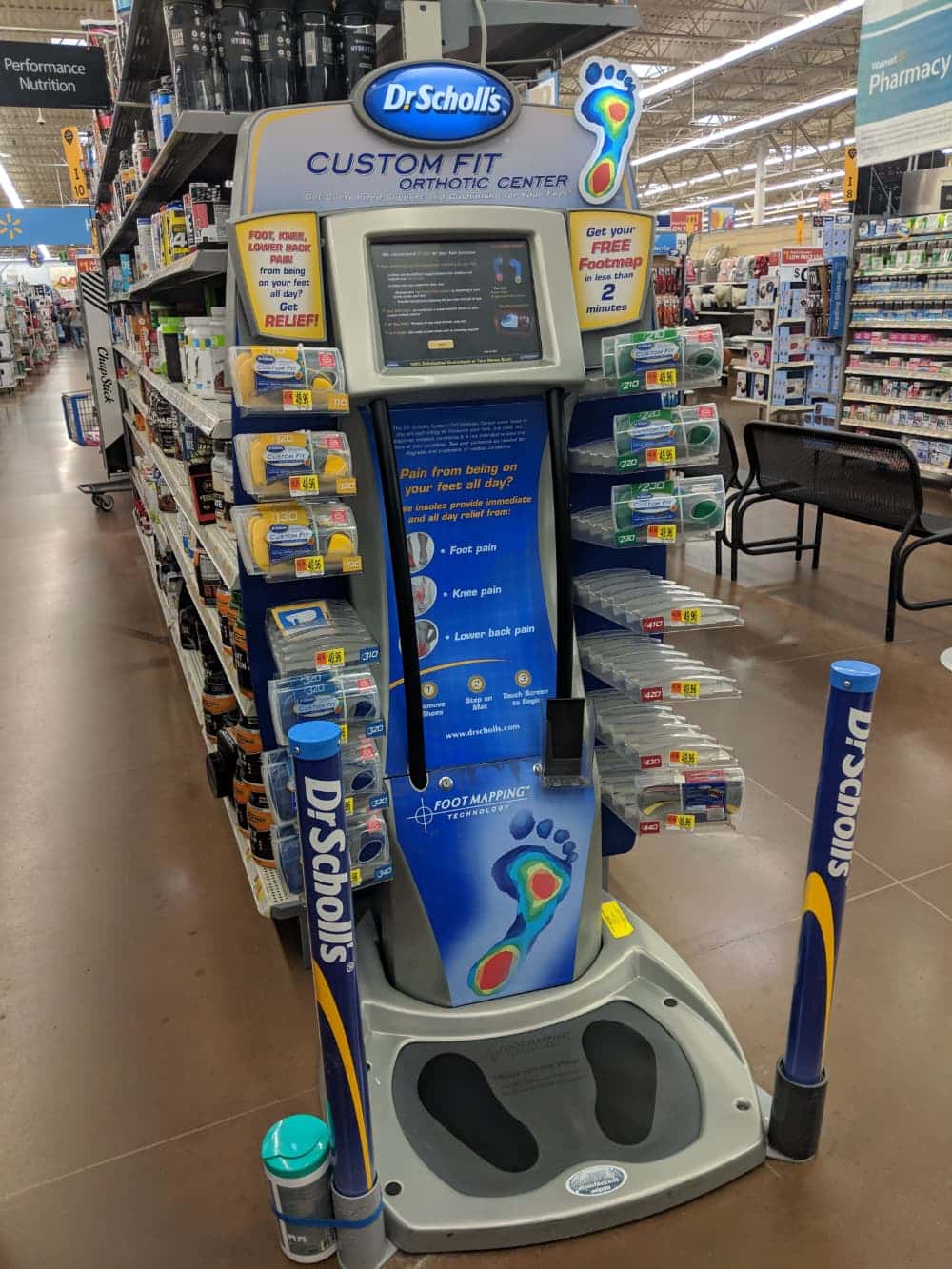 Dr scholls kiosk on sale cost