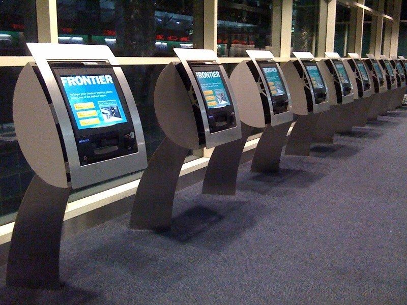 Frontier Airlines Check-In Kiosks