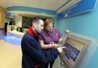 Patient check-in kiosk design in UK