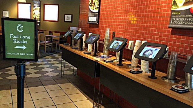 panera fast lane kiosks