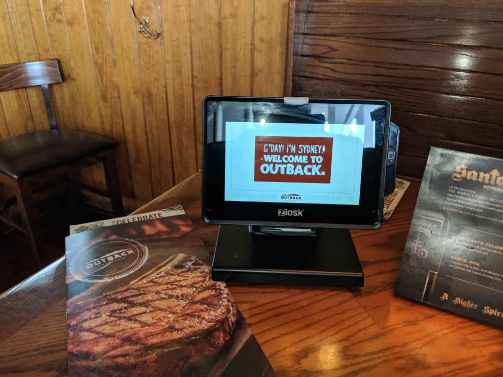 Outback Kiosk On The Table Tablet