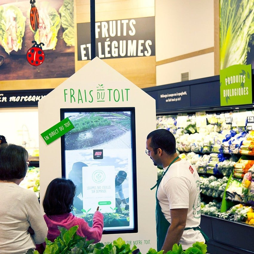 Grocers Use Kiosks For Vegetables