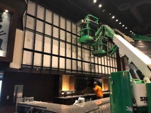 large led display construction
