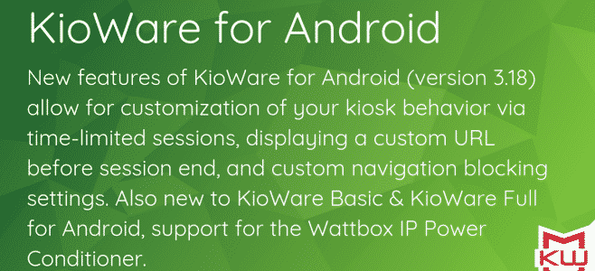 kioware android kiosk software