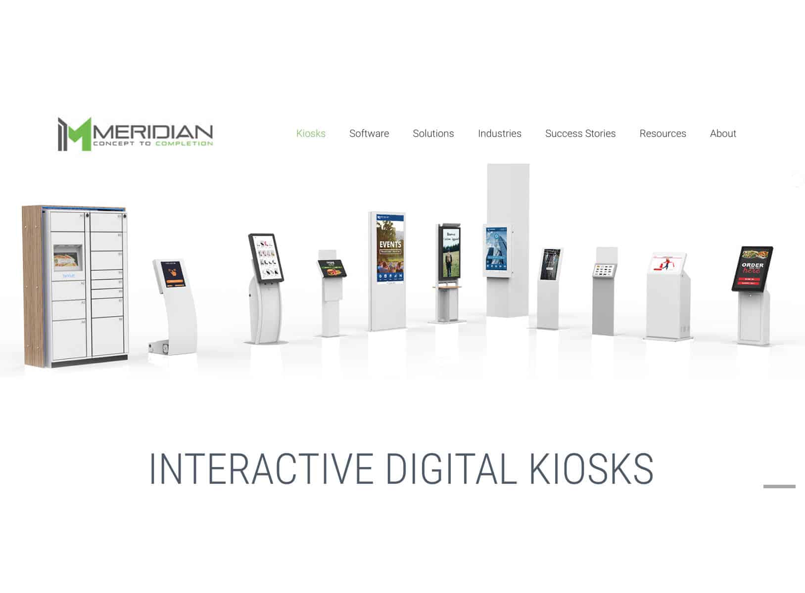 meridian kiosks gallery