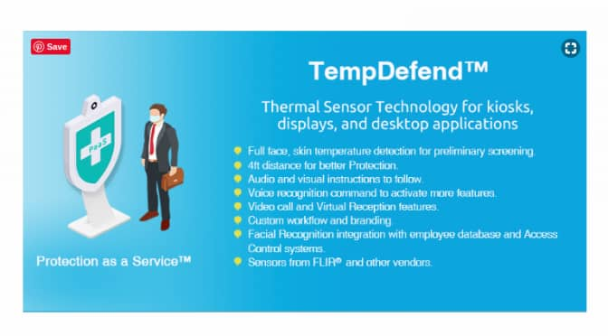 thermal sensing kiosk