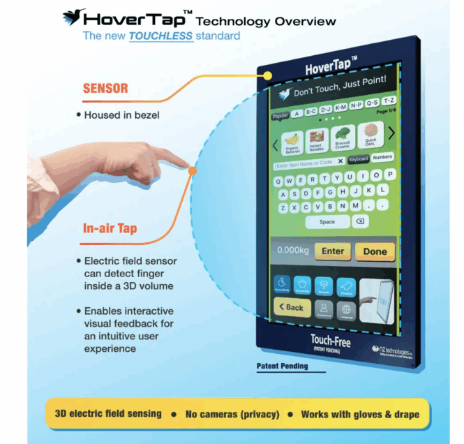 touchless touch screen
