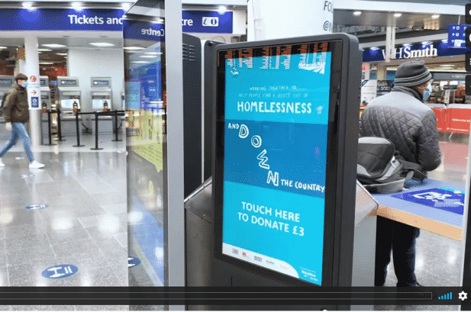 UK Railway Donation Kiosk Evoke