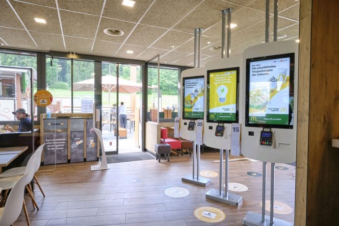 McDonalds Restaurant Kiosk Switzerland