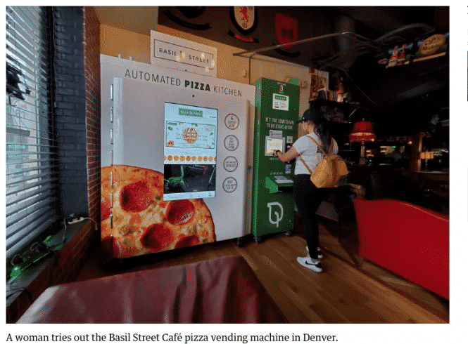 automated pizza kiosk