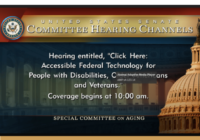 Accessible Federal Technology Senate Hearing