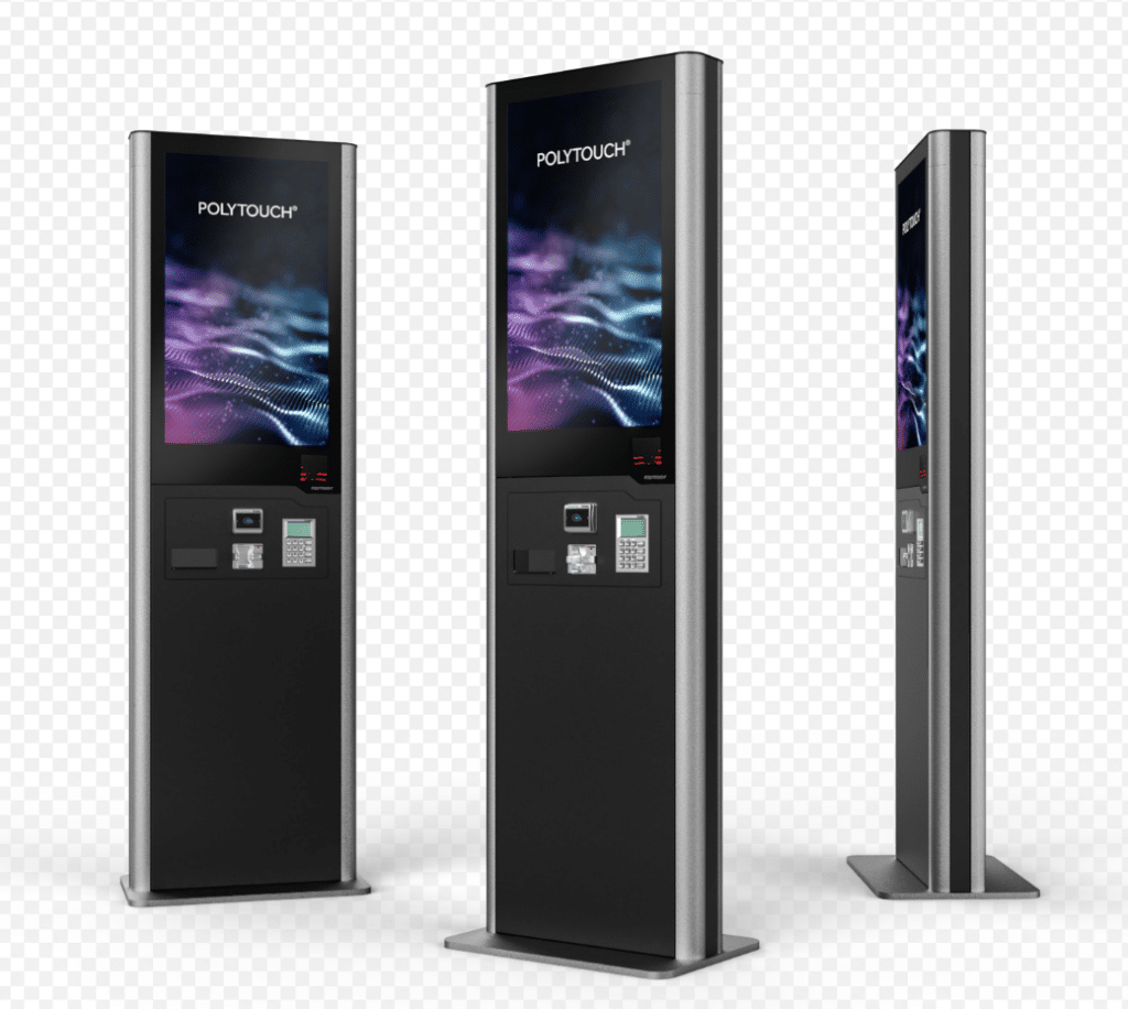 Outoor ticketing kiosk by Pyramid