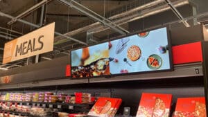 Amazon Fresh digital signage
