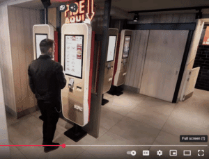 self-order kiosk KFC by Acrelec