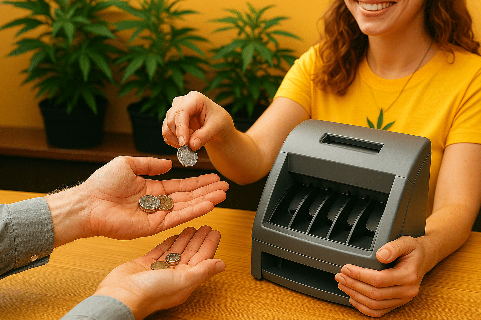 coin handling recycler
