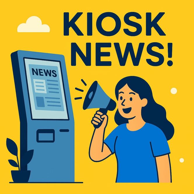 kiosk news digital signage self-service