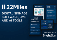22miles digital signage software august