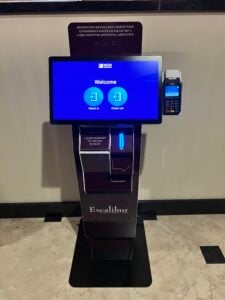 MGM Lobby kiosk for Check-In Hotel