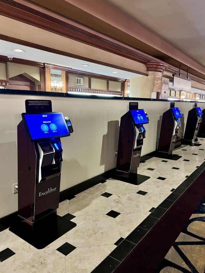 MGM Lobby kiosk for Check-In Hotel