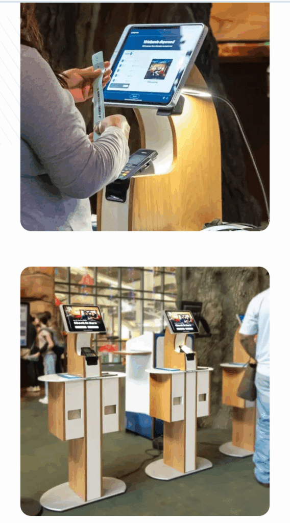 waterpark wristband kiosks