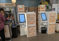 Kiosk Information Systems Amazon Drop Off Lockers in Whole Foods
