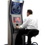 Footjoy custom kiosk used laserdisc for custom fiiting in 2002. Won award with St. Clair Interactive