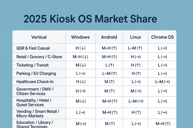 Kiosk OS Market Share