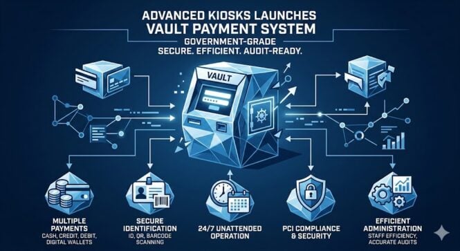 Transform how your agency collects payments. The Vault offers 24/7, PCI-compliant cash and digital payment processing with full audit transparency.