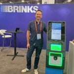 Brian Haynes displays PAI Powered by Brinks’ Vantage Technical Services for ATM management.